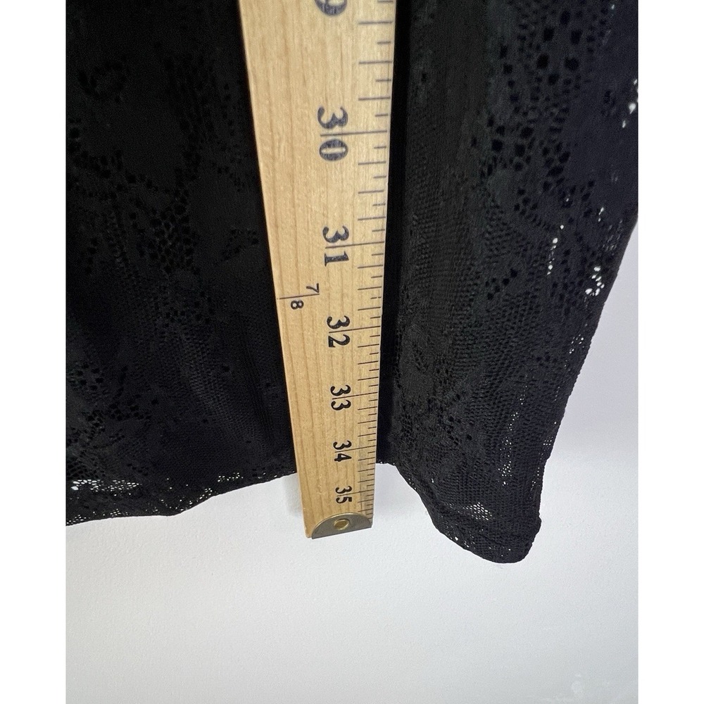 Black Lace Sheer Whimsigoth‎ Grunge Sexy Dress Women M Steampunk Vampire Party - Picture 11 of 13